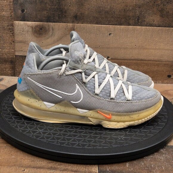 NIKE LEBRON 17 LOW PARTICLE GREY MENS ATHLETIC SHOES BASKETBALL RETRO SIZE 11 - Picture 9 of 9